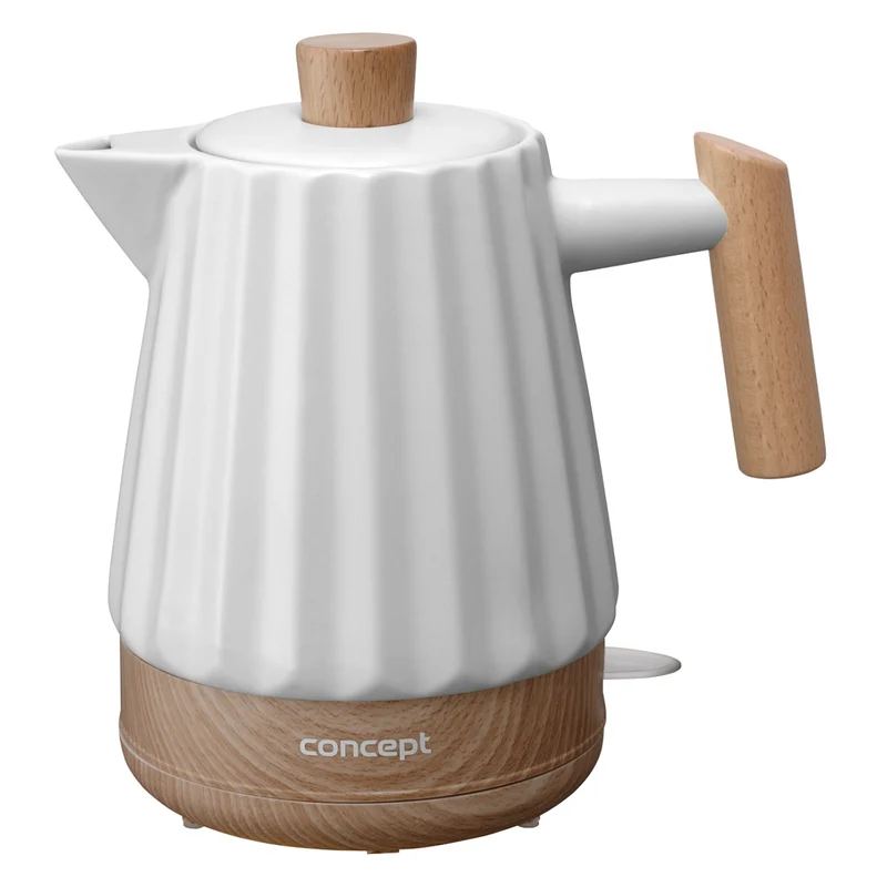 Bollitore elettrico Concept, ceramica, 1500W, 1,5L, bianco, RK0090