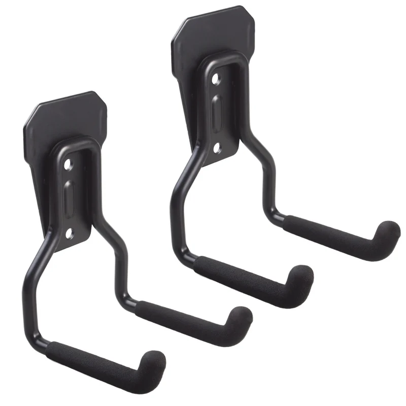 Gancio / appendioggetti da parete per garage Maclean, per pneumatici, attrezzi da giardino, scale, tubi da giardino, max. 35 kg, MC-439, 2 pezzi