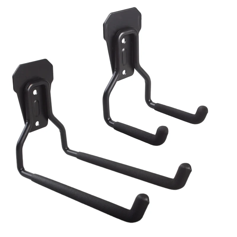 Supporto a parete per garage Maclean, per pneumatici, attrezzi da giardino, scala, tubi da giardino, acciaio, carico massimo 35 kg, MC-439 + MC440