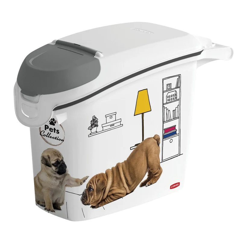 Curver PetLife Contenitore per cibo secco per cani capacità 6 kg 23 x 50 x 36 cm