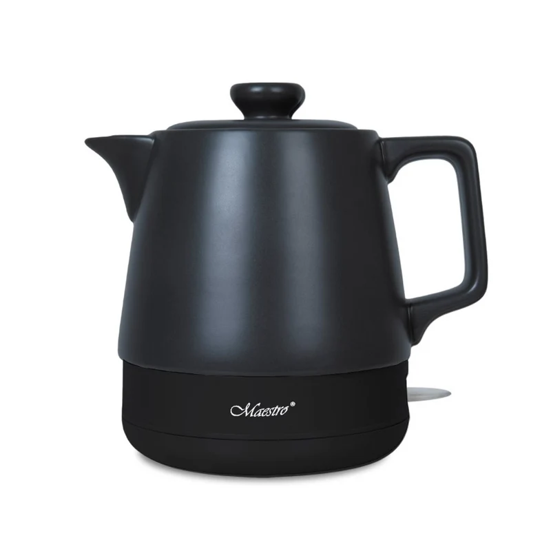 Bollitore in ceramica Maestro, capacità 1 L, potenza 1200 W, colore nero, MR-071
