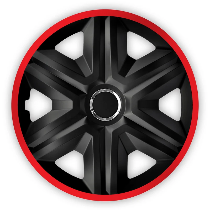 Set di copricerchi colore rosso 15" 4 pezzi FAST LUX