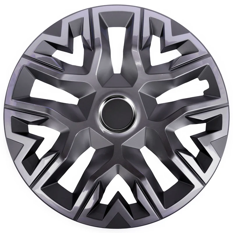 Coprimozzi universali 16'' NRM Perfecto laccato grafite 4 pezzi
