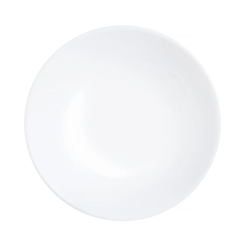 Piatto da dessert Luminarc, rotondo, vetro temperato, 19 cm, bianco, Diwali White