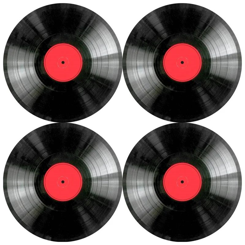 Set di tovagliette Bertoni, 4 pezzi, rotonde, diametro 33 cm, Vinile