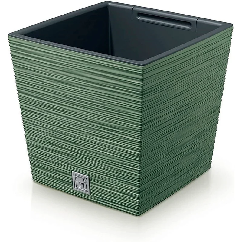 Fioriera Prosperplast Furu Square Low DFS240-5615C - verde
