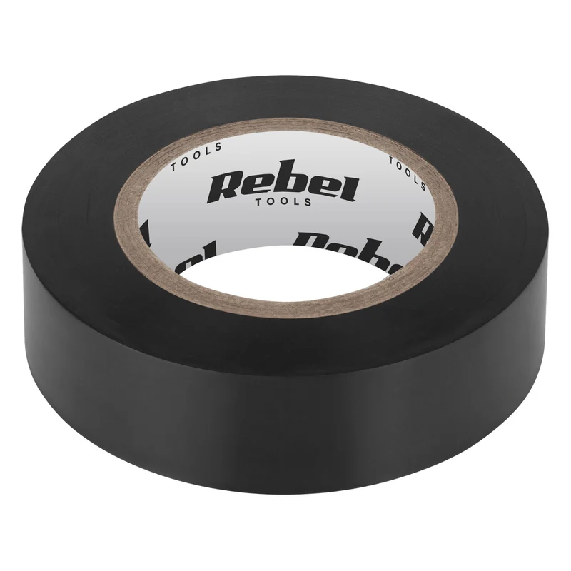 Nastro isolante adesivo REBEL (0,13 mm x 19 mm x 20 yd) nero