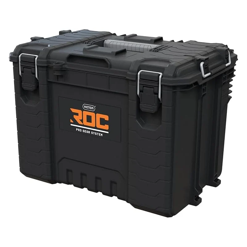 Cassetta degli attrezzi Keter ROC XL Pro Gear 2.0, portata 72 kg, staffe Pro Mount, possibilità di appendere alla parete, 256980