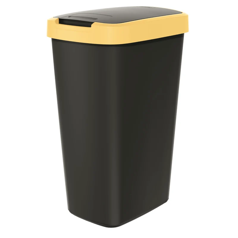 Keden COMPACTA Q Cestino per rifiuti con sportello - giallo chiaro 45l