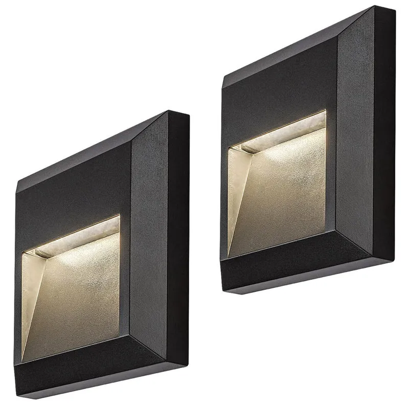 Lampada Rabalux, da parete, per esterni, LED 4 W, antracite, Trento, 2 pezzi