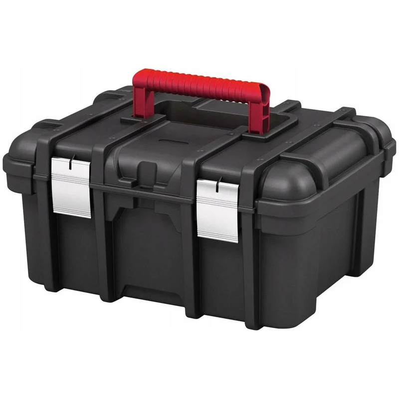 Cassetta portautensili Keter, chiusure metalliche a scatto, maniglia ergonomica, Wide Tool Box 16''