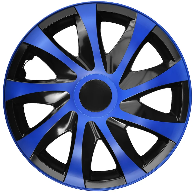 Set di coprimozzi DRACO da 14" blu/nero 4 pezzi