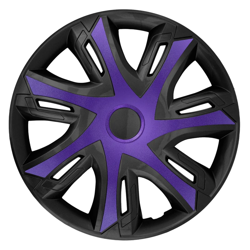 NRM N-Power 16'" bicolore viola/nero Coprimozzi universali 4 pz. accaiso
