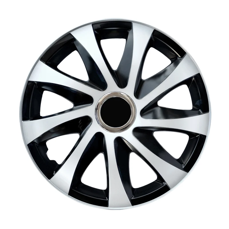 Coprimozzi universali 15" NRM DRIFT Extra bianco/nero 4 pezzi
