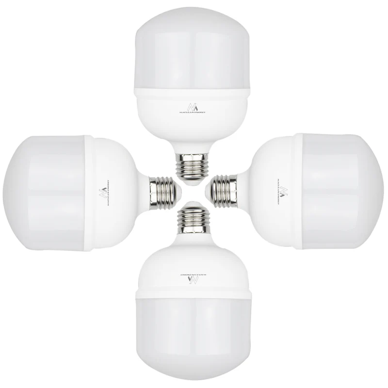 4x Lampadina LED Maclean, E27, 48W, 220-240V AC, bianco neutro, 4000K, 5040lm, MCE304 NW