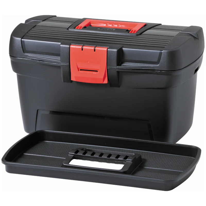 Cassetta degli attrezzi Curver, organizer con scomparti, nero, Herobox Basic 16'' 193603
