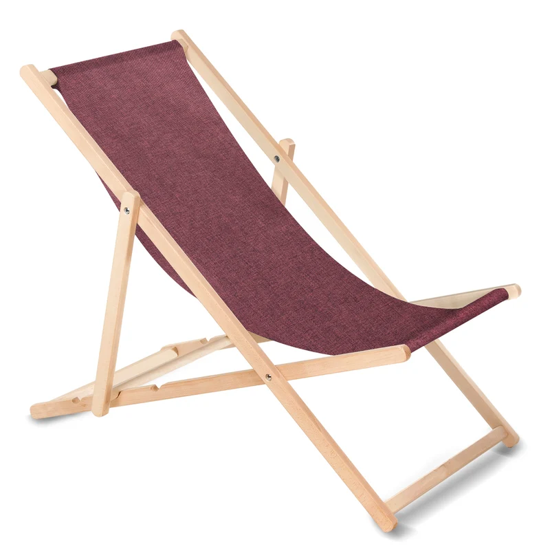 Sdraio classica in faggio GreenBlue GB183M Bordeaux melange