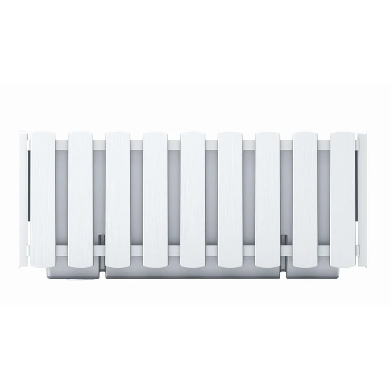 Prosperplast Boardee Fencycase fioriera per balcone balconiera vaso per interni ed esterni 38 cm bianco