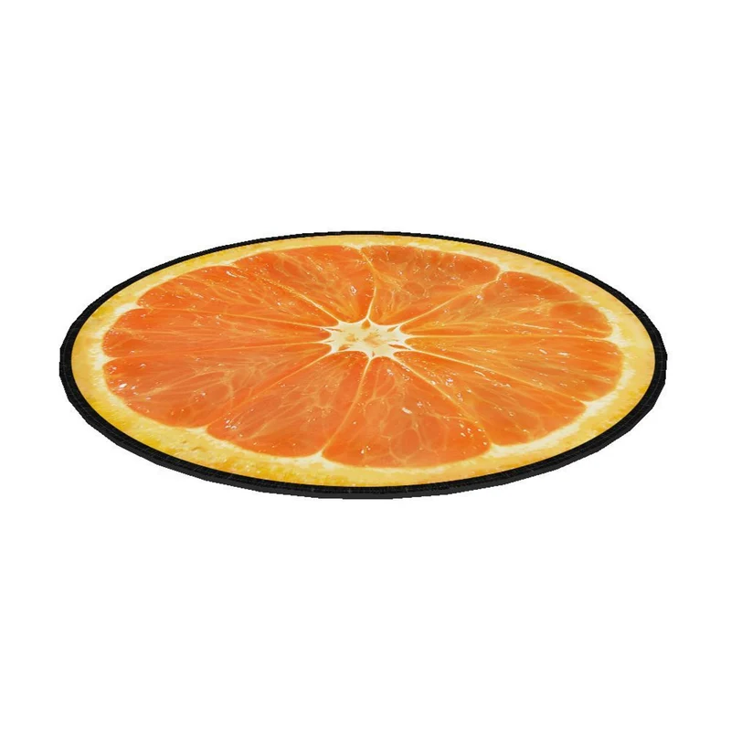 Cuscino per sedia Bertoni, decorativo, in feltro, 35 cm, arancione, EE0066