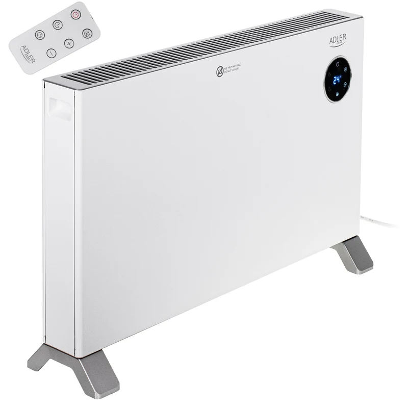 Riscaldatore Adler, display LED, telecomando, 3 livelli di riscaldamento, termostato, max 2000W, AD 7752