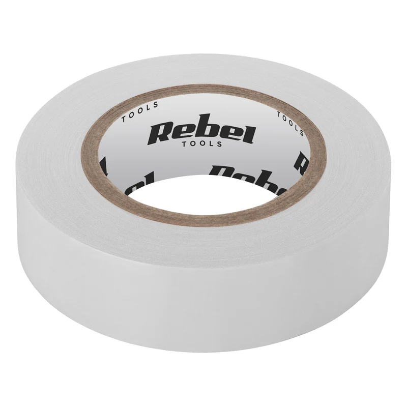 Nastro adesivo isolante REBEL (0,13 mm x 19 mm x 10 yd) bianco