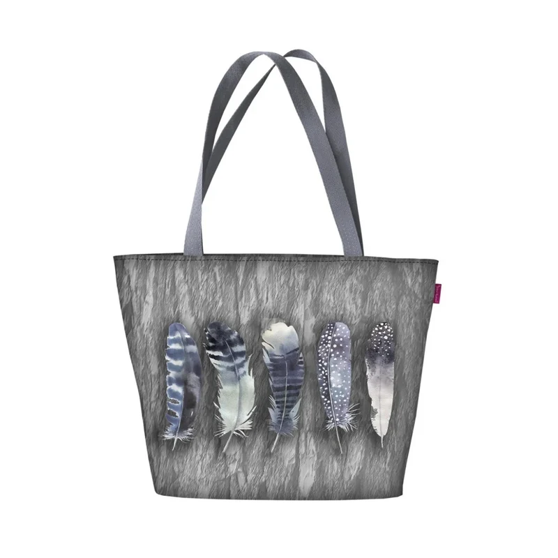 Borsa a tracolla Bertoni, cerniera, resistente alle intemperie, stampa durevole, motivo Fly Away