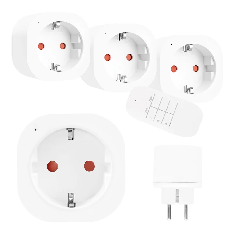 Prese telecomandate GreenBlue, 3 pezzi, programmabili, portata fino a 30 m, 220-240 V CA, 50/60 Hz, 16 A, 433 MHz, GB313 F