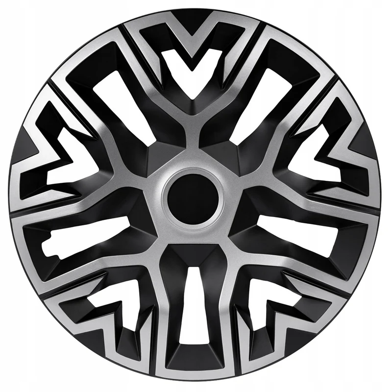 Coprimozzi universali 14'' NRM The Best Bicolore argento/nero 4 pezzi