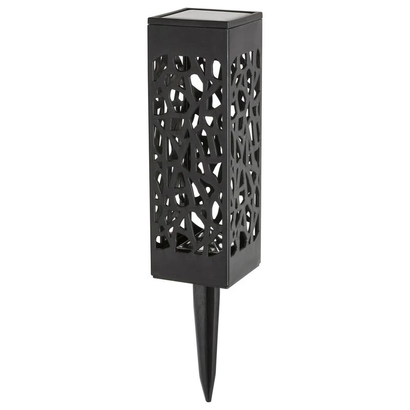 Lampada solare Mora, 2 lm, grado di protezione IP23, colore nero, LED da 0,16 W, 8949