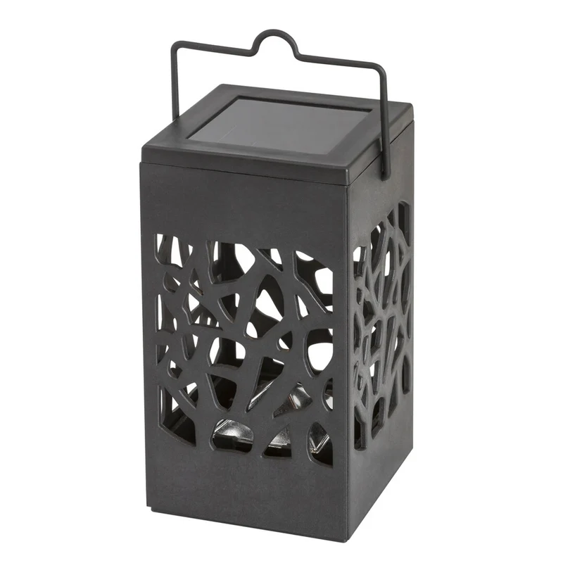 Lampada solare Mora, 1 lm, grado di protezione IP23, colore nero, LED da 0,07 W, 8948