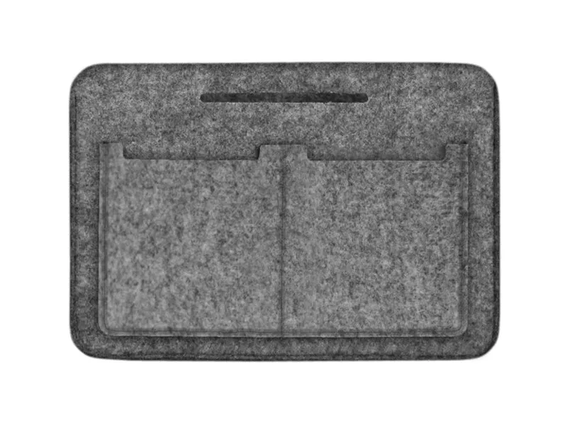 Borsa Premium Organizzatore Borsetta Organizer Borsa Feltro Grigio