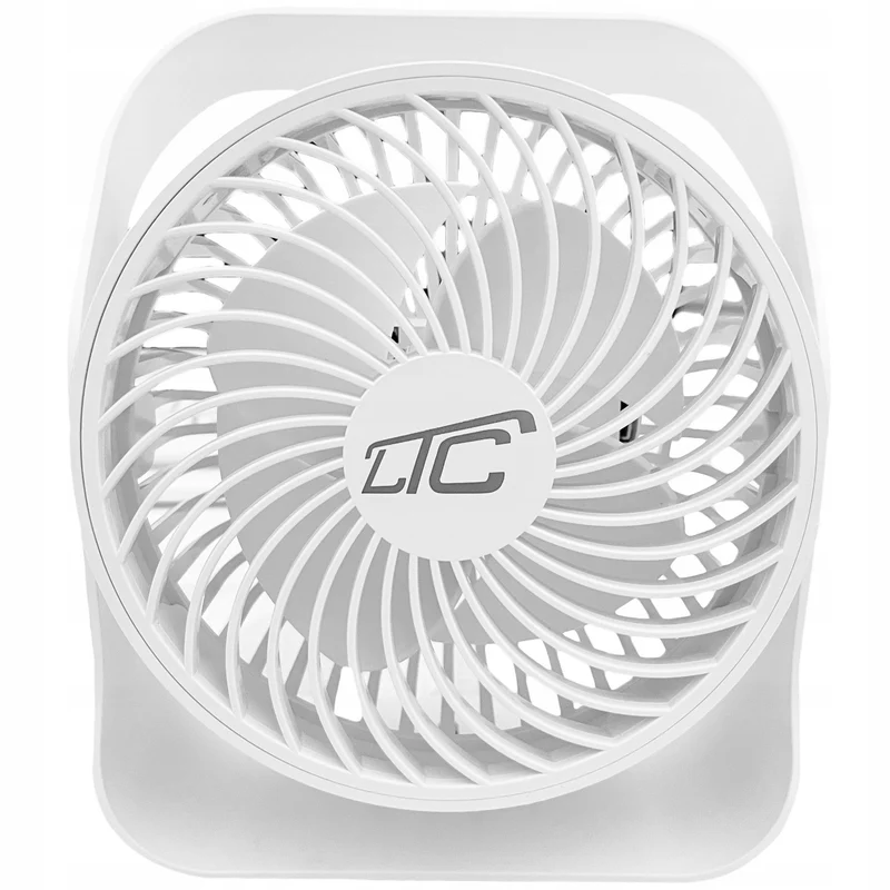 Ventilatore da tavolo wireless LTC, ricarica USB C, 4 livelli di velocità, batteria da 2000 mAh, LXWB16