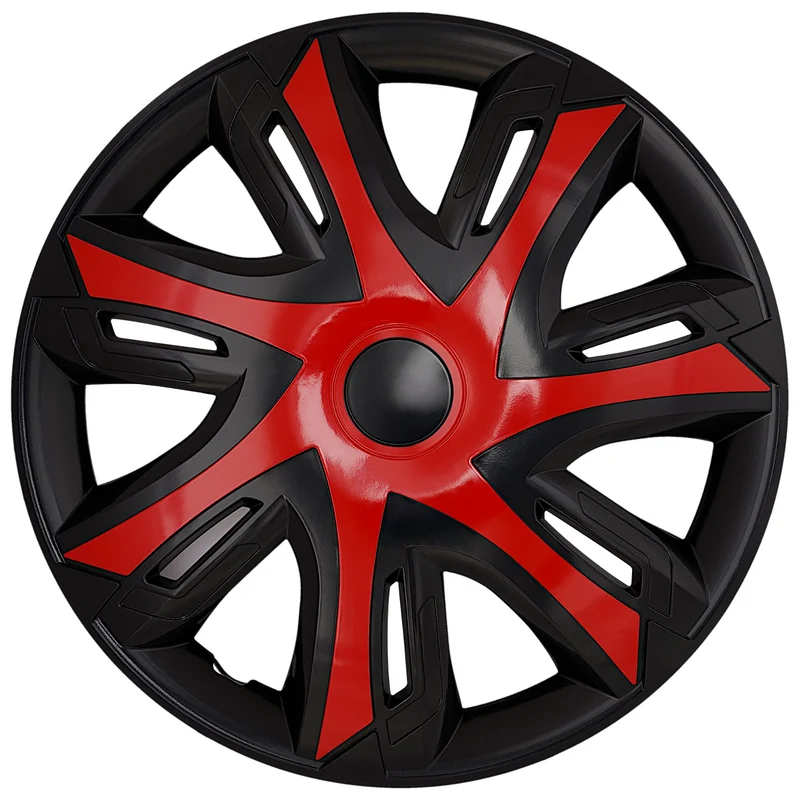 Copricerchi universali da 14'' NRM N-Power rosso/nero, 4 pezzi