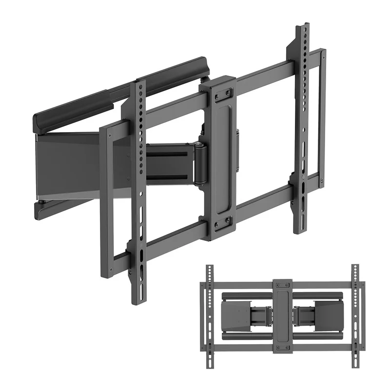 Supporto / gancio per TV Maclean, VESA max. 600x400, 37-90", carico massimo 65 kg, nero, MC-881 N