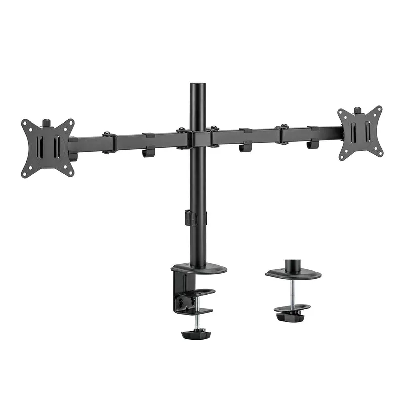 Supporto da tavolo Maclean per 2 monitor, VESA 75x75 e 100x100, 17-32", 2x 9 kg, MC-754N