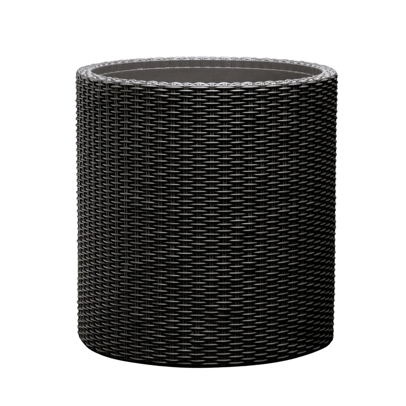 Vaso da fiori Keter, rotondo, diametro 36 cm, antracite, Cylinder Planter M