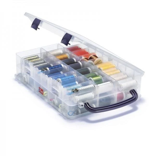 Scatola box Prym 612730 con scomparti porta rotoli fili lavoro taglio cucito ricamo quilt