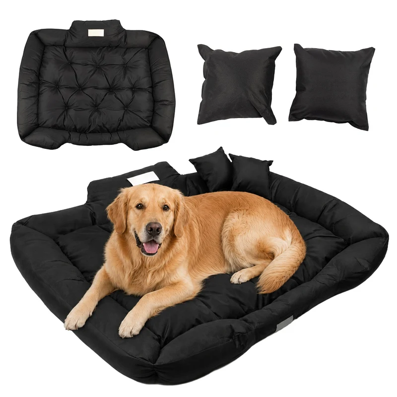 Cuccia GreenBlue, nera, rettangolare, dimensioni esterne 115x95 cm, interne 100x80 cm GB240 BL