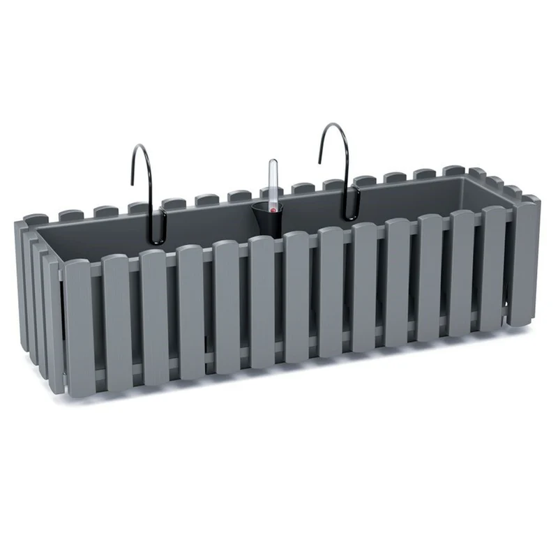 Scatola da balcone con ganci Boardee Fencycase DDEF600W grigio