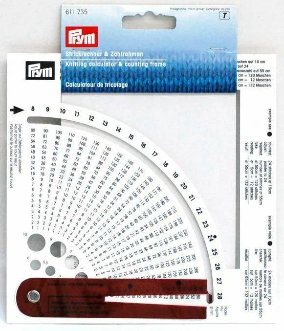 CALCOLATORE PRYM Lavorare lavoro a maglia telaio ferri contare calcolare 611735