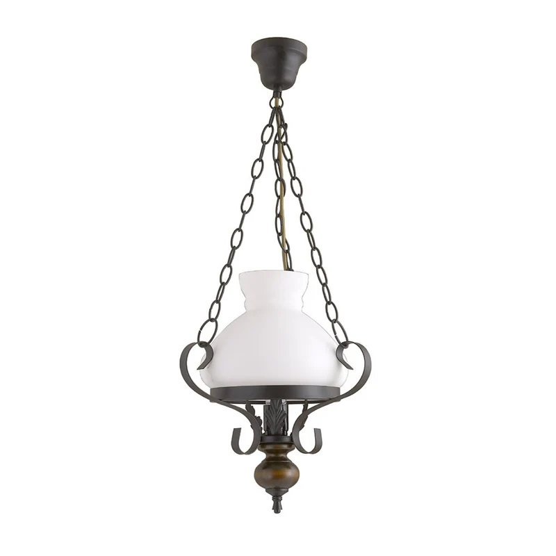 RABALUX PETRONEL lampadario a sospensione 7076 metallo legno vetro
