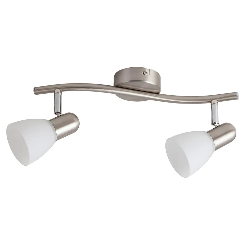 Rabalux Soma cromo satinato Lampada classica da soffitto a due punti di attacco Bianco IP20