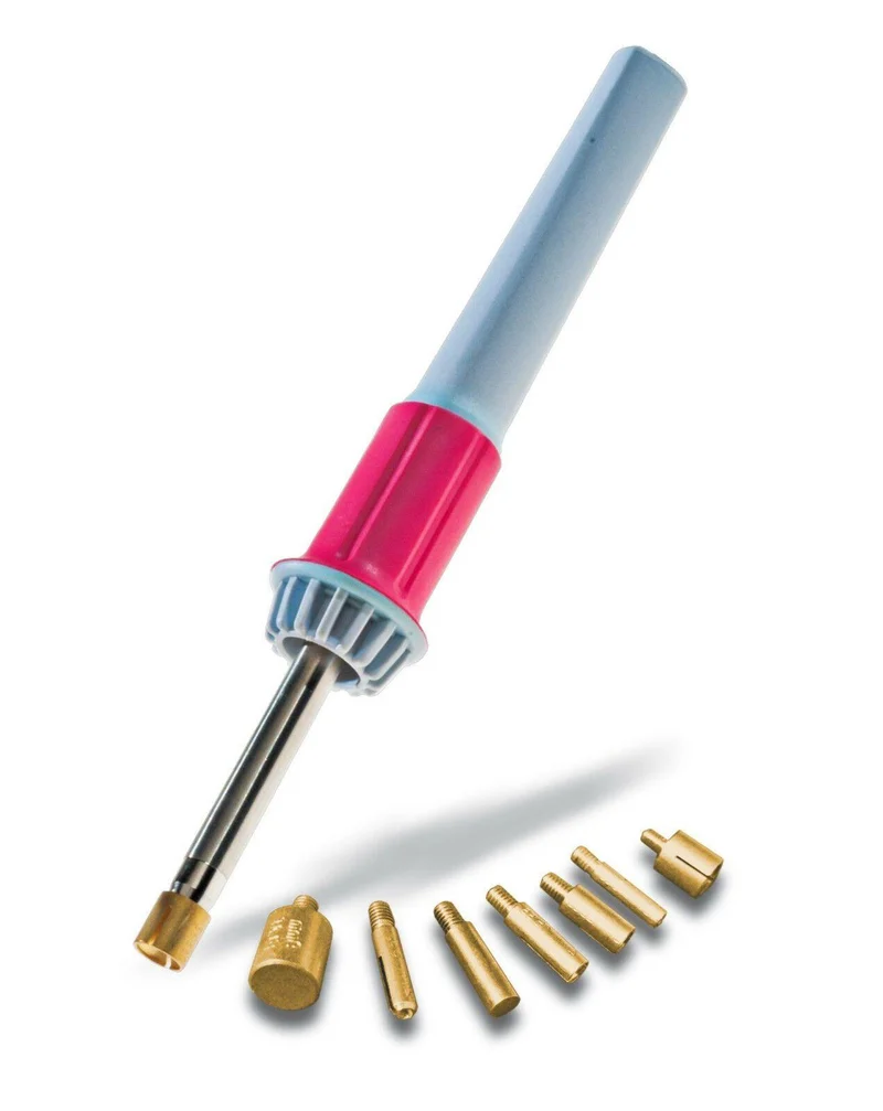 Applicatore a Caldo per Strass Hotfix – Penna con 7 Punte (2-7 mm) per Strass, Borchie e Perle Termoadesive