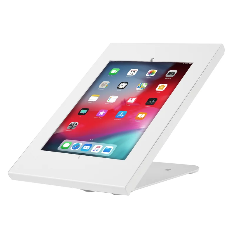 Maclean MC-909W Staffa di montaggio per tablet antifurto da appoggio da parete compatibile con iPad Air Pro Samsung Galaxy Tab A (2019) Fiere Negozi