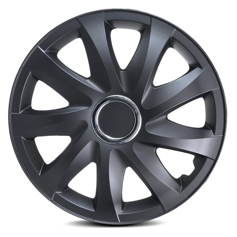 Coprimozzi universali 16" NRM DRIFT nero opaco 4 pezzi