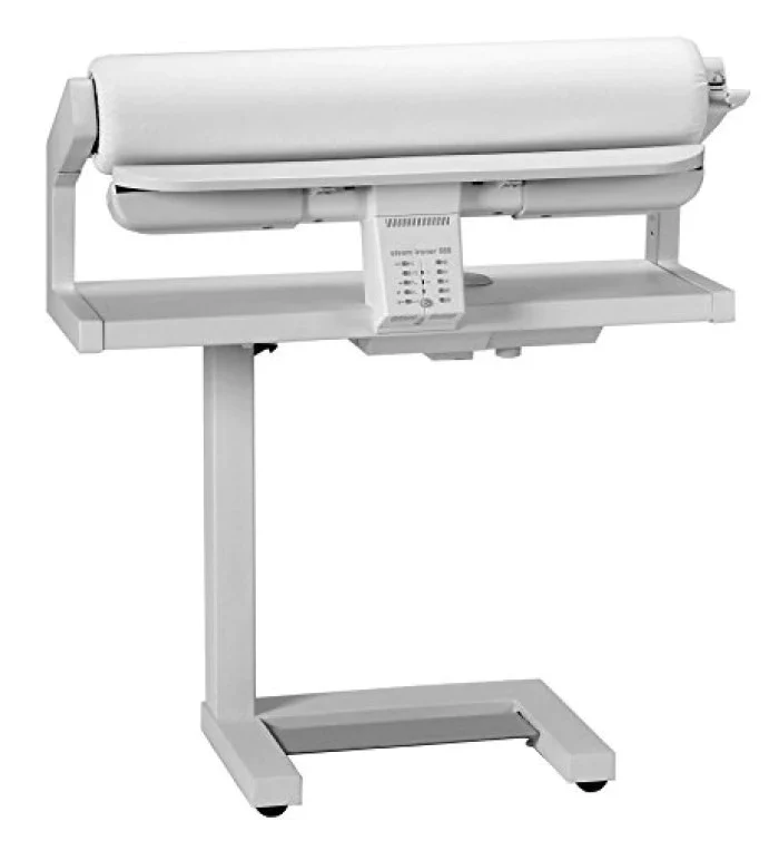Stiratrice a Rullo Professionale STIRO 560 Mangano HOLEK 67 cm Pfaff con Vapore, 5 Programmi, Pedale, Salvaspazio per Casa, B&B, Hotel, Lavanderie
