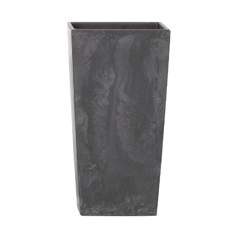 Vaso da fiori con inserto Urbi Square Effect DURS225E-S433 - antracite