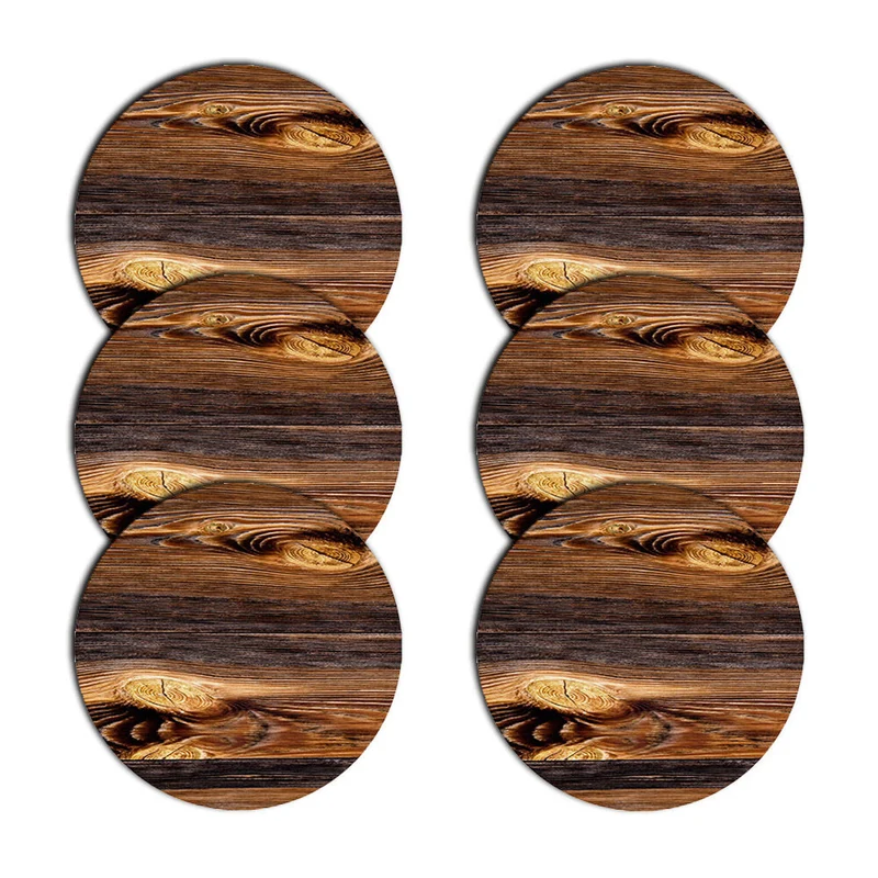 Set di tovagliette Bertoni, 6 pezzi, rotonde, diametro33 cm, Legno