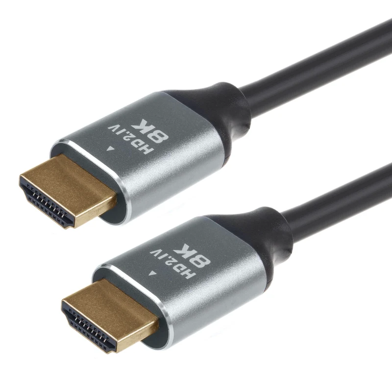 Maclean MCTV-441 Cavo HDMI 2.1a con connettore maschio-maschio placcato oro Cavo 8K ad altissima velocità Larghezza di banda massima di 48 Gb/s 8K FUHD 60Hz 4320p / 4K 120Hz 2160p 2m