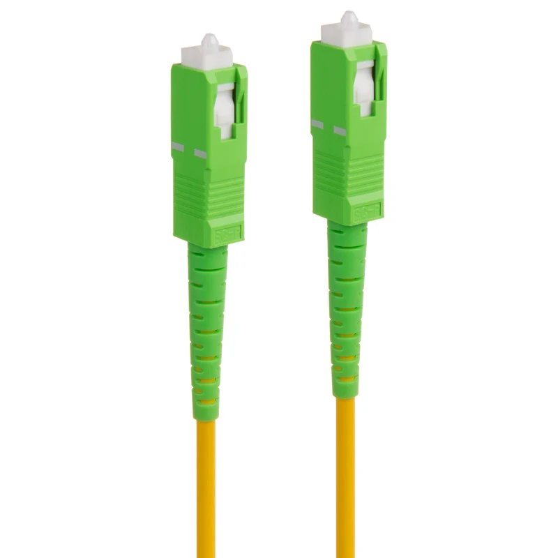 Maclean MC-436 Cavo a fibra ottica da SC/APC a SC/APC cavo patch simplex singlemode cavo patch in fibra ottica giallo/verde (10)